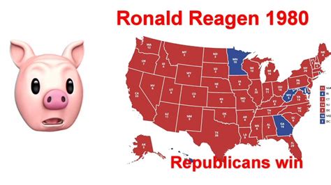 Electoral Map For Reagan