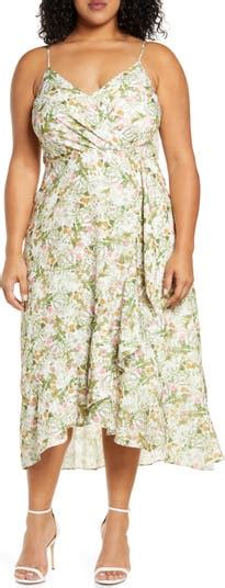 Chelsea28 Floral Faux Wrap Midi Dress Nordstrom