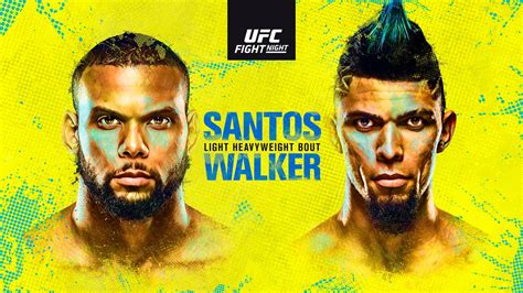 Ufc Fight Night Santos Vs Walker