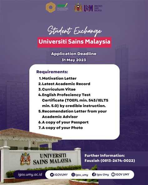 Student Exchange Program At Universiti Sains Malaysia Usm Aestry