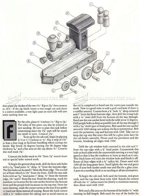 Wooden Toy Train Plans • WoodArchivist