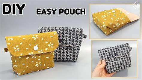 Diy Mini Pouch Make A Non Zippered Pouch Easy Sewing Tutorial