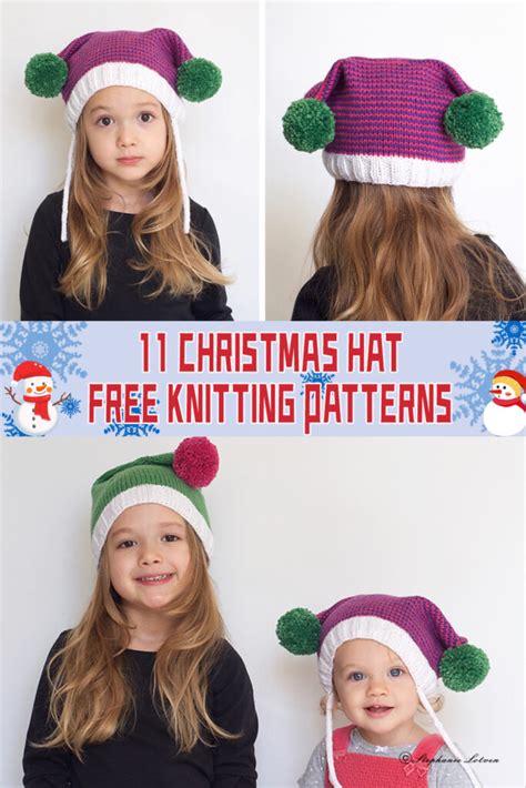 11 Christmas Hat Knitting Patterns - FREE - iGOODideas.com