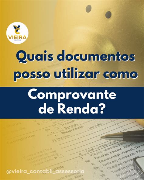 O comprovante de renda... - Vieira Contabilidade Assessoria