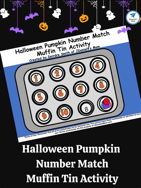 Halloween Pumpkin Number Match Muffin Tin Activity JDaniel4s Mom