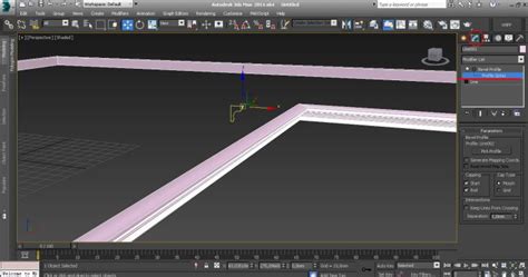 Модификатор Bevel Profile в 3d Max