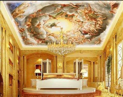 3d Photo Wallpaper European Religious Custom Wallpaper Ceiling Mural