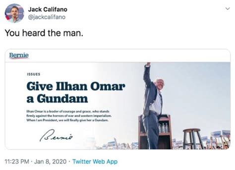 Bernie Photoshop Give Ilhan Omar A Gundam Know Your Meme