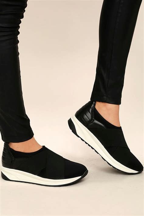 Cool Black Sneakers - Slip-on Sneakers - Black Trainers - $44.00 - Lulus