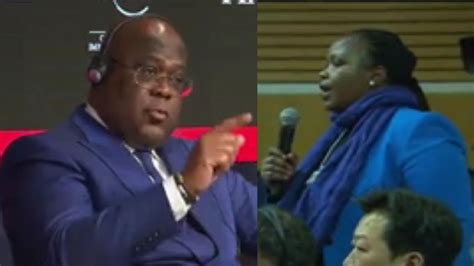 Urgent Incident A Davos Tshisekedi Recadre Une Journaliste Rwandaise