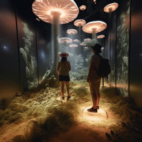 Immersive Mushroom World Gallery for Virtual Experiences | Interactive art installation ...