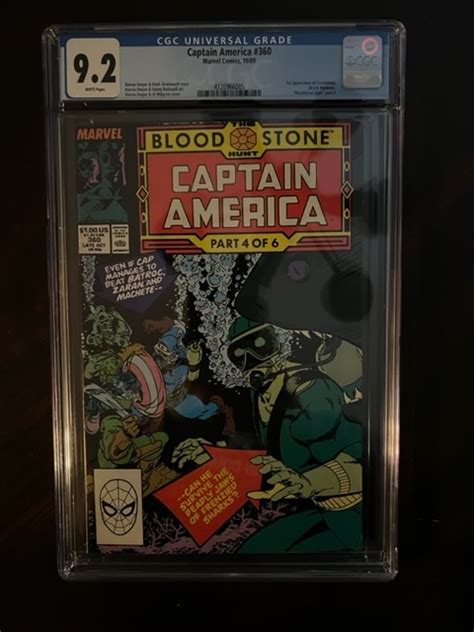 Captain America 360 CGC 9 2 1st Appearance Of Crossbones Comic