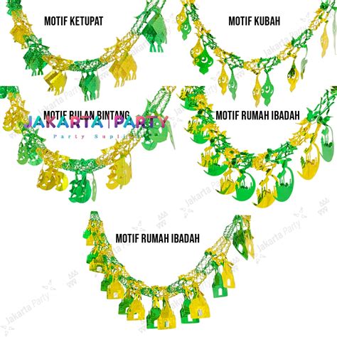 Jual Hiasan Idul Fitri Garland Idul Fitri Hiasan Lebaran Decorasi Idul