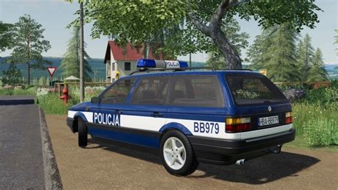 Fs19 Volkswagen Passat B3 Variant Police V10 Farming Simulator 19 Mods