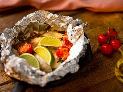 Jamaican Roast Fish In Foil With Callaloo Stuff