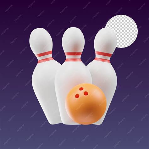 Premium Psd Bowling 3d Illustration