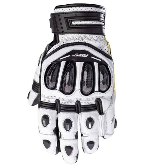 GUANTES RST TRACTECH EVO 4 CE NEGRO BLANCO CORTO