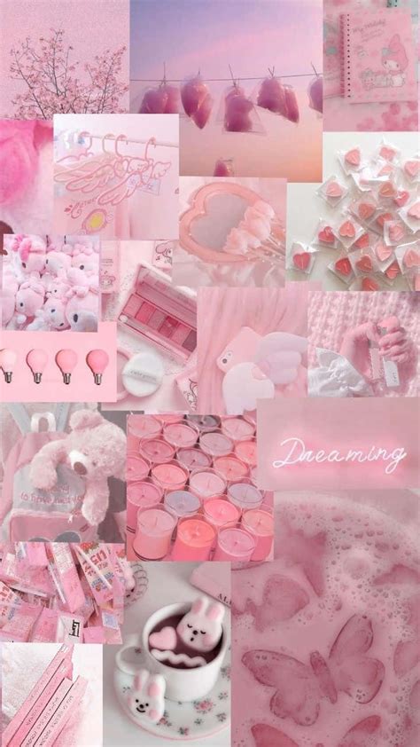 Download Soft Pink Aesthetic Collage Wallpaper | Wallpapers.com