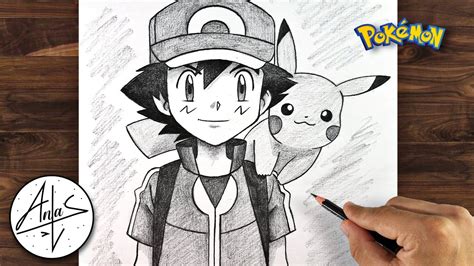 How To Draw ASH And PIKACHU Drawing Tutorial For Beginners Step By