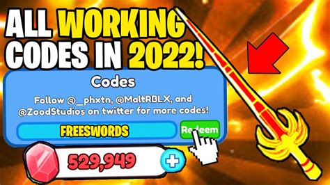 New All Working Codes For Sword Simulator In July 2022 Roblox Sword Simulator Codes Youtube