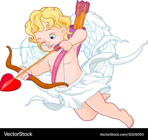 Cupid With Bow And Arrow Aiming At Someone Valenti