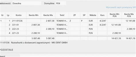 Schemat Dekretacji Walutowej Rewizor Nexo Forum Insert