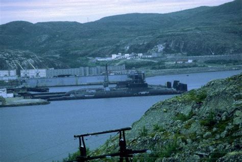 Murmansk Oblast, Russia. Murmansk Naval Base. Typhoon missile boats ...