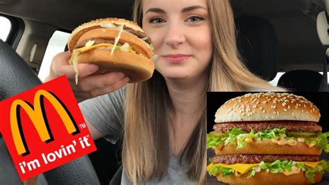 First Time Eating A Big Mac Mcdonalds Mukbang 먹방 Youtube