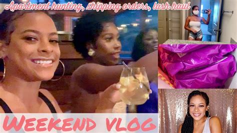 Weekend Vlog Atl Shipping Orders Apartment Hunting Lash Haul YouTube