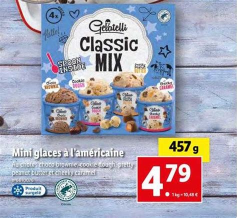 Promo Mini Glaces à L américaine Gelatelli chez Lidl iCatalogue fr