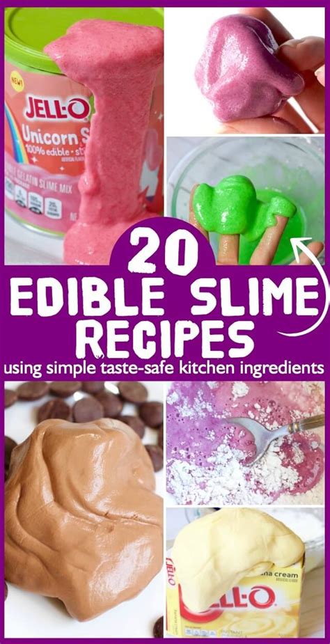 20 Edible Slime Recipes Made With Ingredients From The Kitchen Edible Slime Slime Recipe