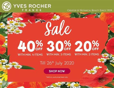 Yves Rocher Promotion For Sales Off Shopee Sales Till Sep