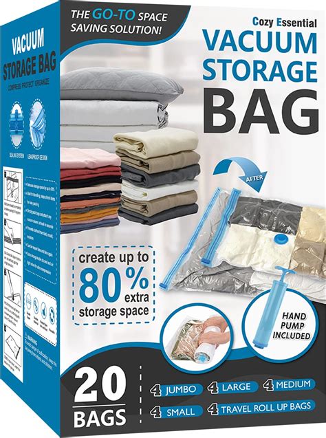 Lot De Sacs De Rangement Sous Vide Sacs Conomiseurs D Espace De