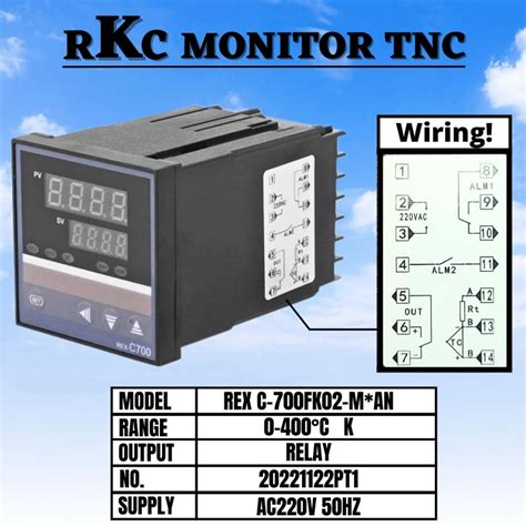 Jual Rex C Rkc Temperatur Controller Output Ssr Relay Shopee Indonesia