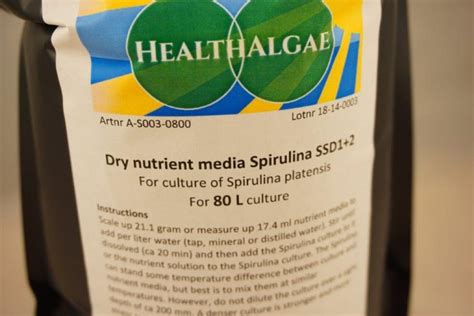 Spirulina Platensis L Dry Grow Medium Ssd Healthalgae