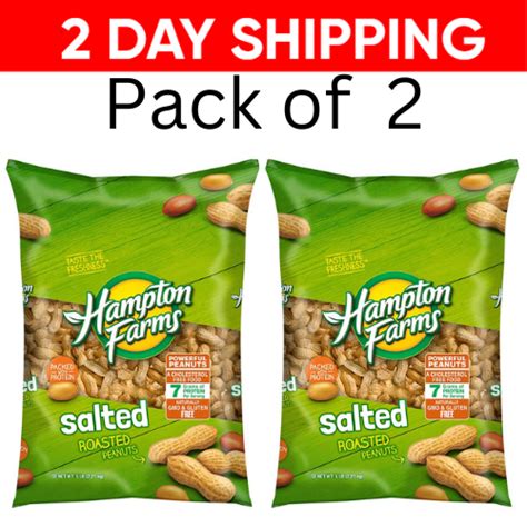 Pack Hampton Farms Salted In Shell Peanuts Lbs Total Lbs