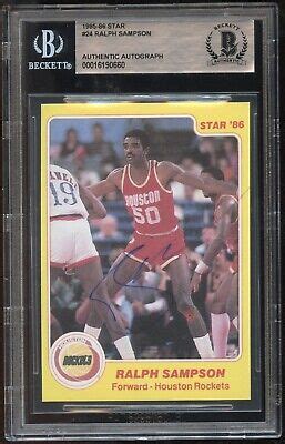 Ralph Sampson Signed Autograph Star Basketball Trading Card