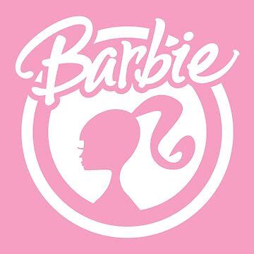 "Pink Barbie Face Logo" Sticker for Sale by AZGallery | Redbubble