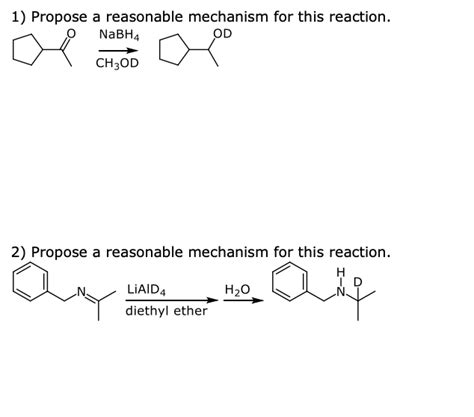 Solved Propose A Reasonable Mechanism For This Reaction Chegg