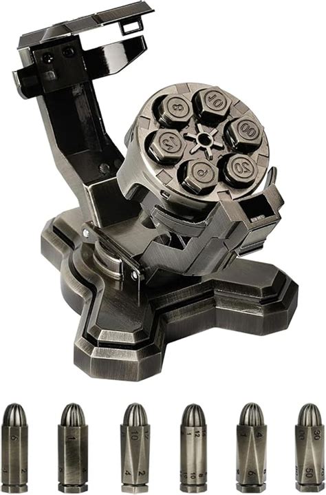 Dnd Bullet Nest Dice Set With Revolver Cylinder Dice