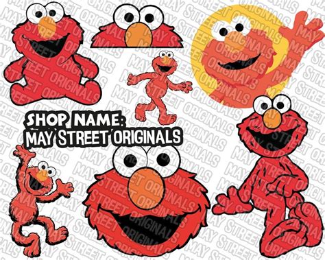 Elmo Svg Sesame Street Svg Cricut Cut Files Clipart Inspire Uplift