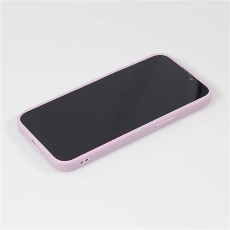 Coque iPhone 13 Pro Max Silicone Mat Coeur doré Violet Acheter