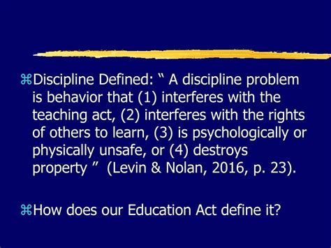 Discipline Problem Defined Ppt Download