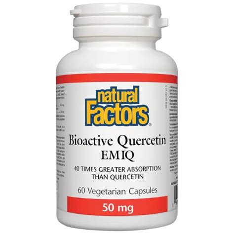 NATURAL FACTORS BIOACTIVE Quercetin EMIQ 60 gélules EUR 31 35