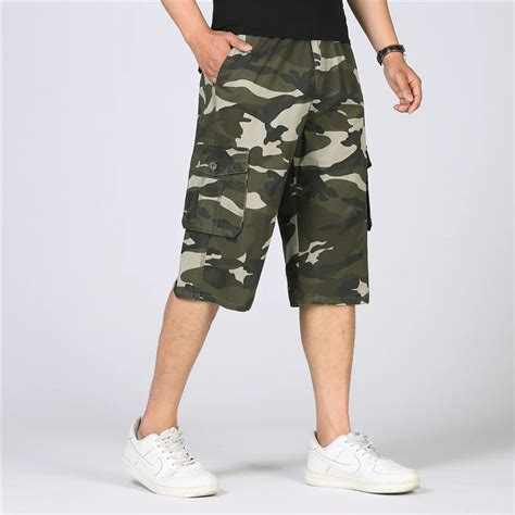 Aliexpress Buy Summer Camouflage Cargo Shorts Men Knee Length