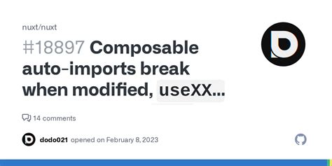 Composable Auto Imports Break When Modified Usexxx Is Not Defined