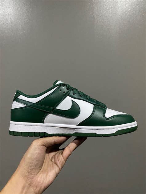 Nike Dunk Low Spartan Green Men S Fashion Footwear Sneakers On Carousell