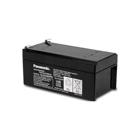 Panasonic LC R123R4PG 12V 3 4Ah Panasonic VRLA Akkus 12 Volt Säntis