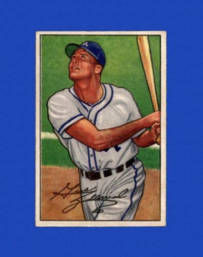 1952 Bowman Set Break 82 Gus Zernial LOW GRADE Crease GMCARDS EBay