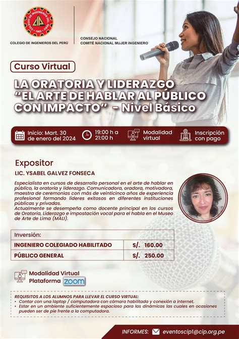 Curso Taller La Oratoria Y Liderazgo El Arte De Hablar Al Público Con Impacto Nivel Básico